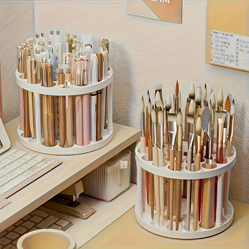 Organizador de Mesa para Canetas e Pincéis 45 Compartimentos