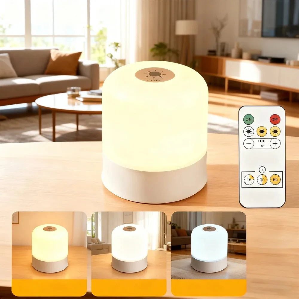 Luminária LED Três Cores e RGB para Mesa e Cabeceira