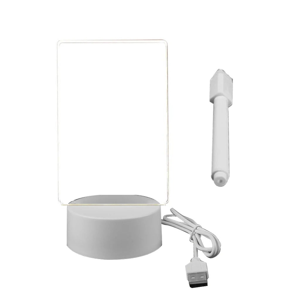 Luminária LED com Quadro de Mensagens