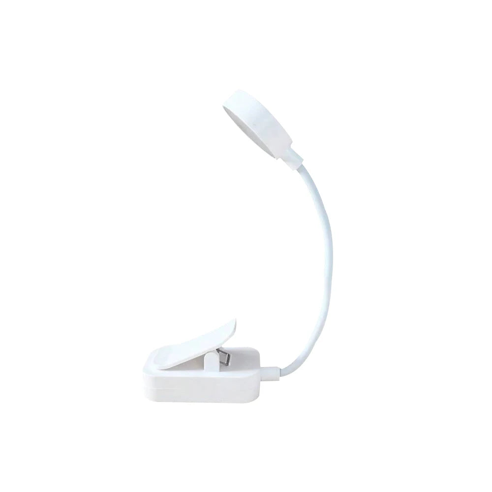 Luminária LED Portátil Flexível com Clipe para Leitura