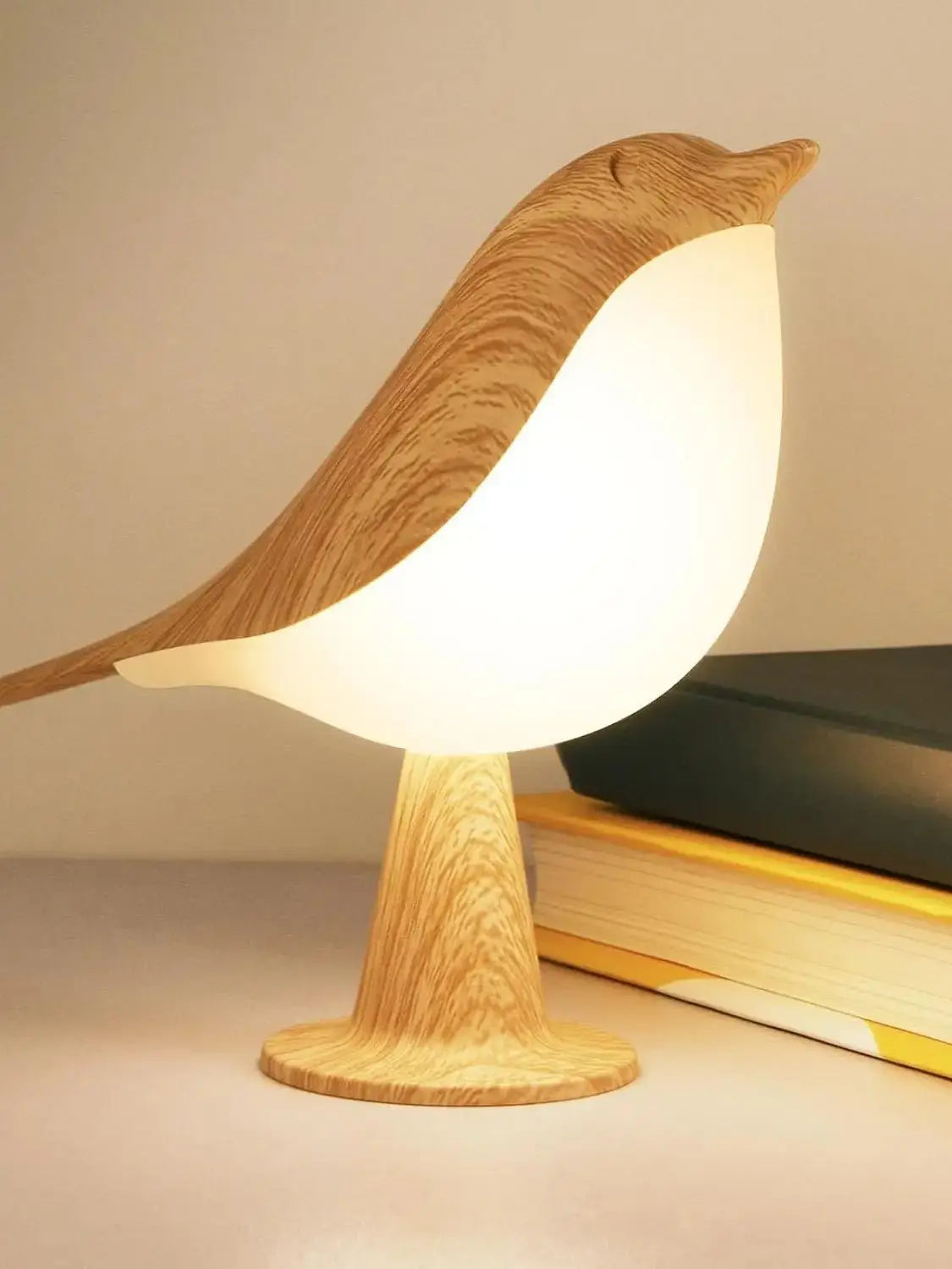 Luminária Pássaro LED com Três Tonalidades de Luz